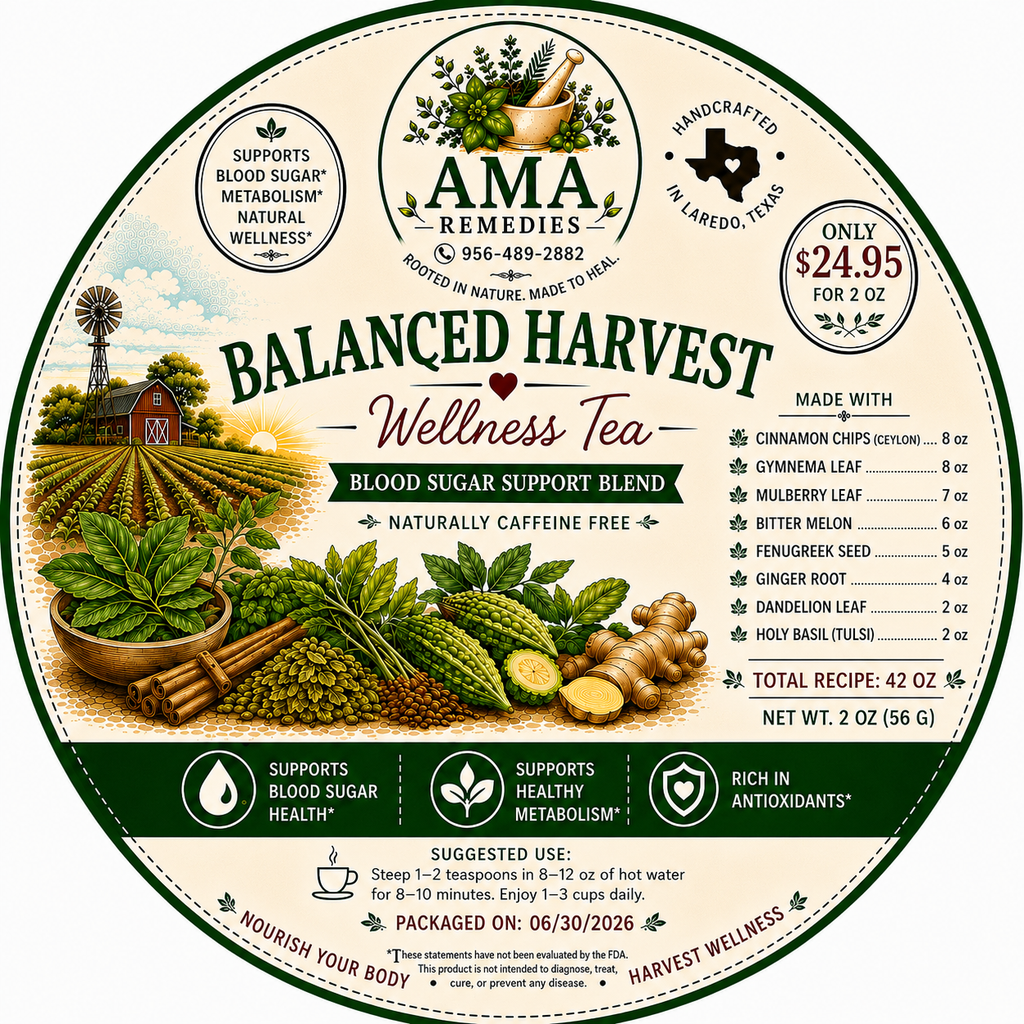 Balanced Harvest Wellness Tea — Blood Sugar Support Blend