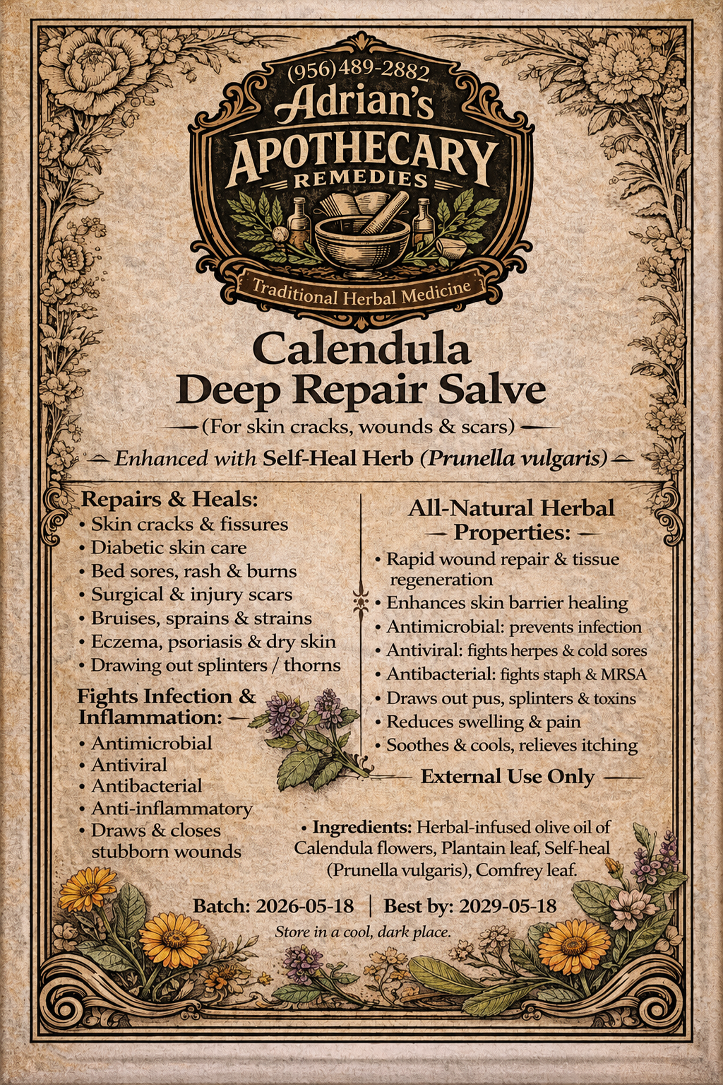 Calendula Deep Repair Salve