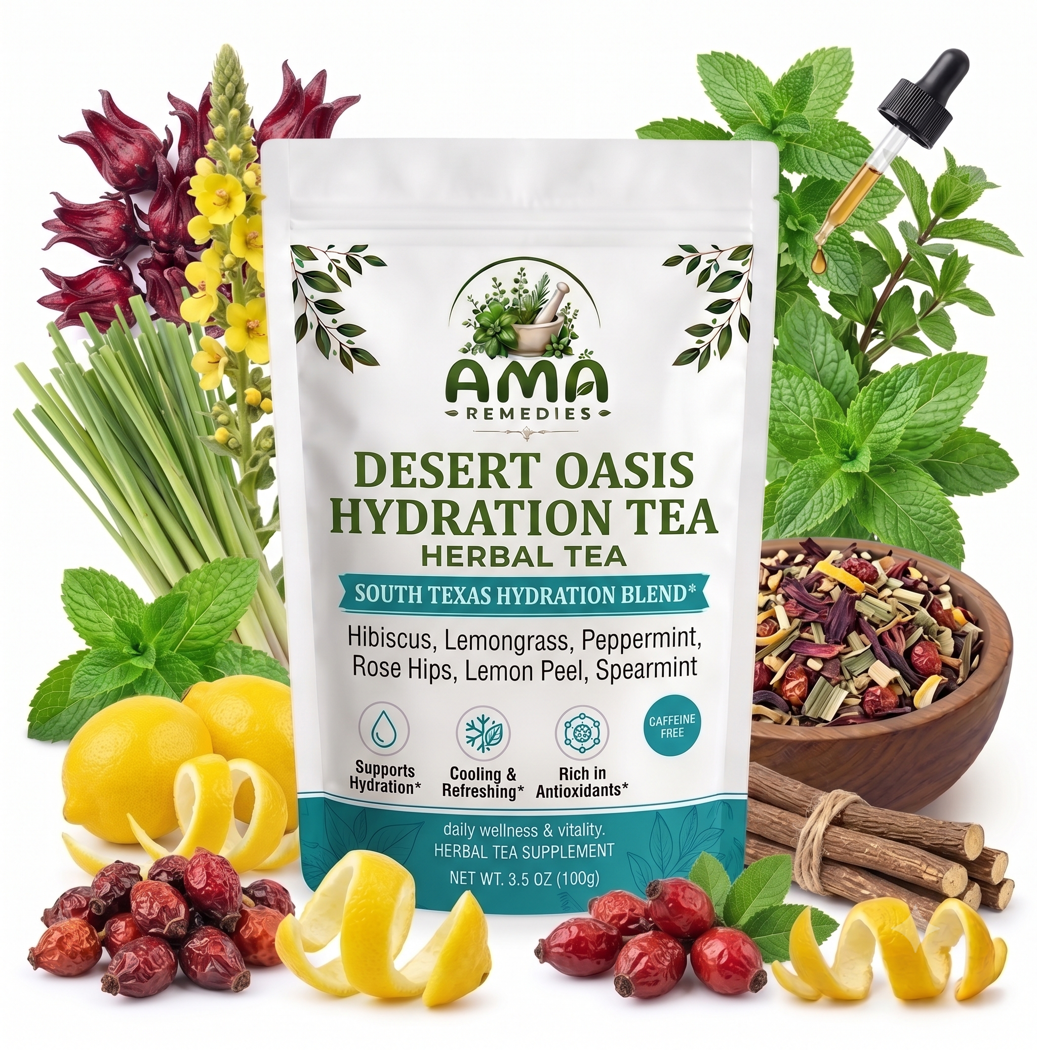 Desert Oasis Hydration Tea — South Texas Hydration Blend