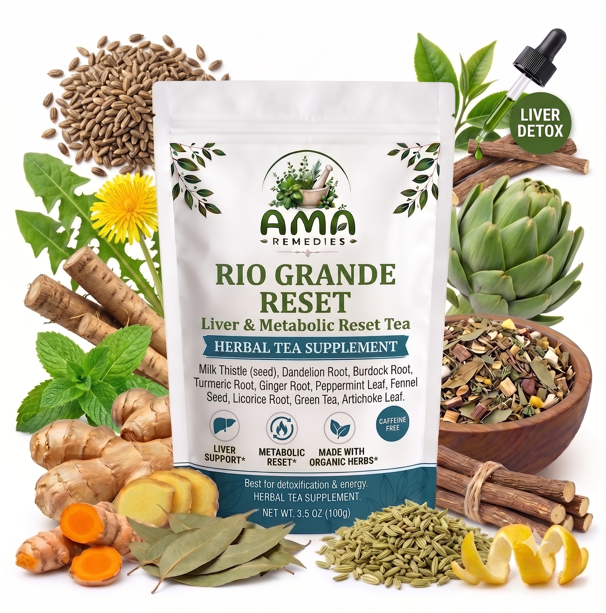 Rio Grande Reset Tea – Liver & Metabolic Reset Tea